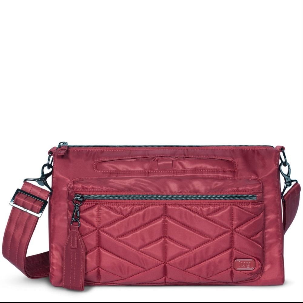 NWT - LUG Stretch Crossbody / Shoulder Bag in Rosewood Red